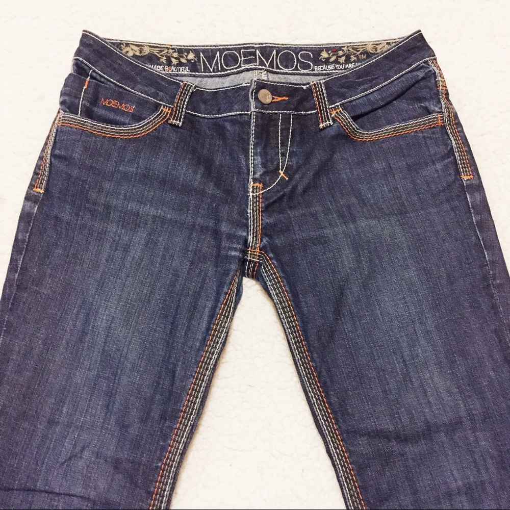 Anthropologie  // Contrast Stitching Flare Jeans